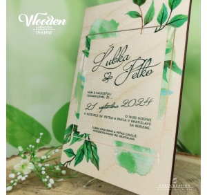 drevene svadobne oznamenia N19934W